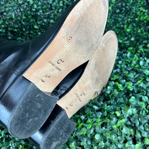 CORSO COMO BLACK KNEE HIGH PULL UP BOOTS SIZE 7.5 - Picture 9 of 13